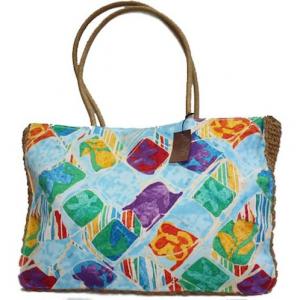 Cotton Printed Beach Handbag