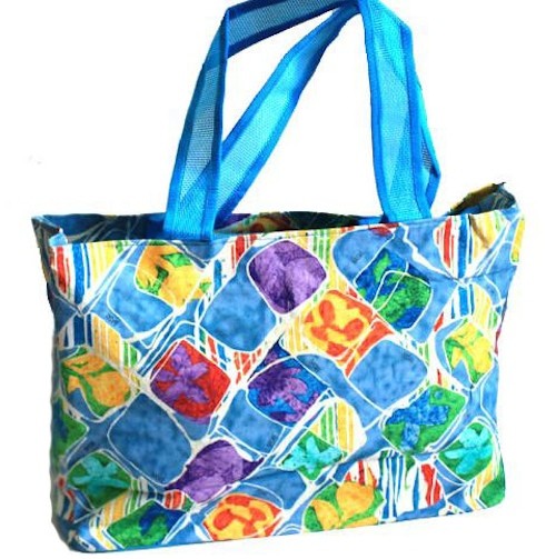 Cotton Printed Beach Handbag